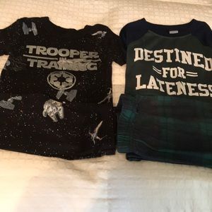 Two Boys PJs (size 7) Disney and Children’s Place